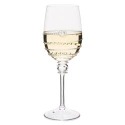 Juliska Amalia Light Body Modern Classic Clear Bohemian White Wine Glass|