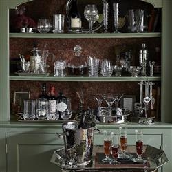 Juliska Amalia Modern Classic Clear Bohemian Stemless Red Wine Glass|