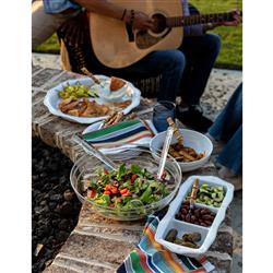 Juliska Isabella Modern Classic Clear Acrylic Serving Bowl|