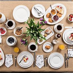 Juliska Le Panier Whitewash Ceramic Dinner Plate|