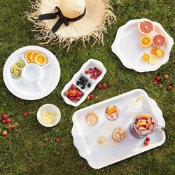 Juliska Berry &amp; Thread French Whitewash Melamine Cereal Bowl|