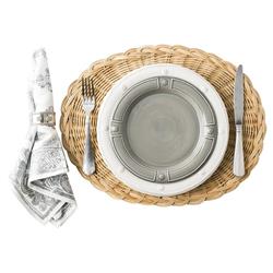 Juliska Berry &amp; Thread Silver Metal Napkin Ring|