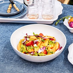 Juliska Berry & Thread Whitewash Melamine Serving Bowl|