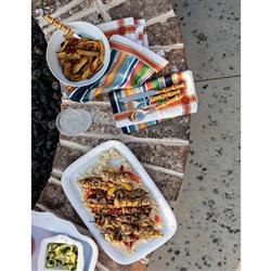 Juliska Berry & Thread Whitewash Melamine Serving Tray|