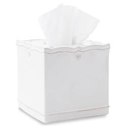 Juliska Berry &amp; Thread French Whitewash Ceramic Tissue Box Cover|