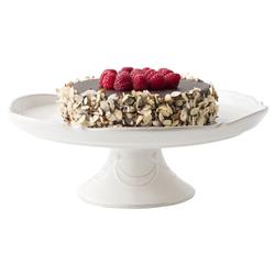 Juliska Berry &amp; Thread Whitewash Ceramic Cake Stand|