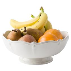 Juliska Berry &amp; Thread Whitewash Ceramic Footed Fruit Bowl|