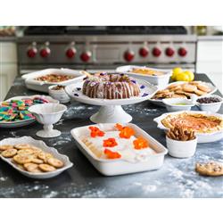 Juliska Berry &amp; Thread Whitewash Ceramic Hostess Tray|