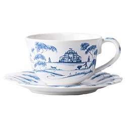 Juliska Country Estate Delft Blue Ceramic Tea Cup|