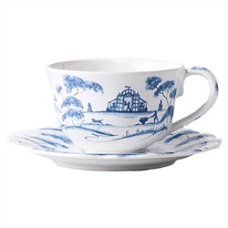 Juliska Country Estate Delft Blue Ceramic Saucer|