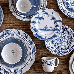 Juliska Country Estate Delft Blue Ceramic Salad Plate|