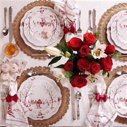 Juliska Isadora Modern Classic Gold Sinamay Placemat|