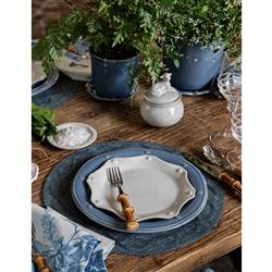 Juliska Tuileries Garden French Country Chambray Woven Abaca Placemat|