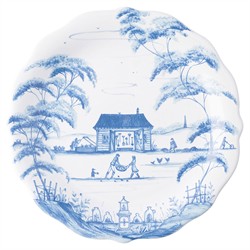 Juliska Country Estate Delft Blue Ceramic Party Plates - Set of 4|