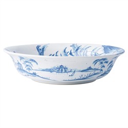 Juliska Country Estate Kite Fliers Delft Blue Ceramic Serving Bowl|