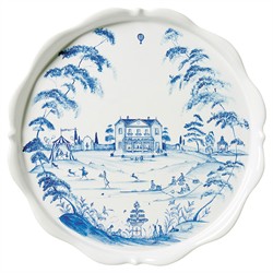 Juliska Country Estate Delft Blue Ceramic Cake Stand|
