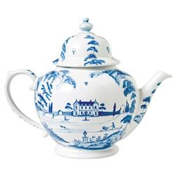 Juliska Country Estate Delft Blue Ceramic Teapot|