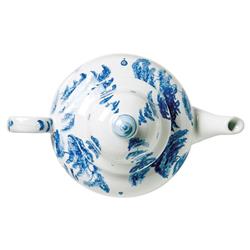 Juliska Country Estate Delft Blue Ceramic Teapot|