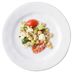 Juliska Puro Modern Classic Whitewash Ceramic Salad Plate|