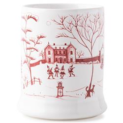 Juliska Country Estate Winter Frolic White Ceramic Mug|