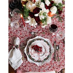 Juliska Country Estate Winter Frolic White Ceramic Salad Plate|