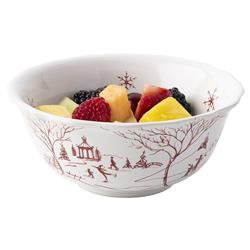 Juliska Country Estate Winter Frolic White Ceramic Cereal Bowl|