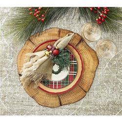 Sarah Fringe Coastal Beach Natural Linen Napkin - Set of 4|