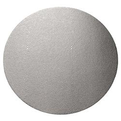 Pebble Modern Classic Silver Round Placemat - Set of 4|