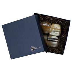 James Modern Classic Natural Horn Napkin Ring - Set of 4|