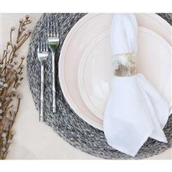 James Modern Classic Natural Horn Napkin Ring - Set of 4|