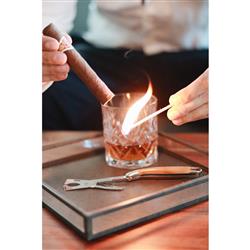 Forge de Laguiole Modern Classic Brown Briarwood Handle Cigar Scissor Cutter|