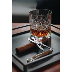 Forge de Laguiole Modern Classic Brown Briarwood Handle Cigar Scissor Cutter|