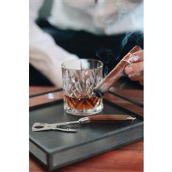 Forge de Laguiole Modern Classic Brown Briarwood Handle Cigar Scissor Cutter|