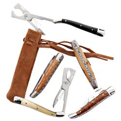 Forge de Laguiole Modern Classic Brown Thuya Handle Cigar Scissor Cutter|