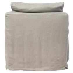 Cisco Home Donato Modern Classic Beige Linen Slipcovered Arm Chair|