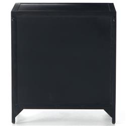 Stancil Industrial Loft Black Iron 3 Drawer Nightstand|