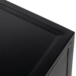 Stancil Industrial Loft Black Iron 3 Drawer Nightstand|