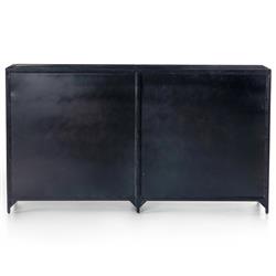 Stancil Industrial Loft Black Iron 8 Drawer Double Dresser|