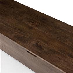 Scarlett Rustic Lodge Aged Brown Solid Mango Wood Storage Trunk|