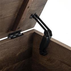 Scarlett Rustic Lodge Aged Brown Solid Mango Wood Storage Trunk|