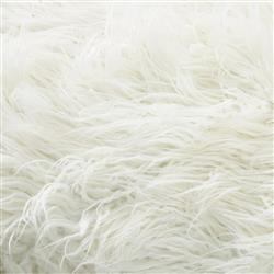 Mark Mid Century Cream Mongolia Fur Seat Black Steel Brown Oak Entryway Bench|