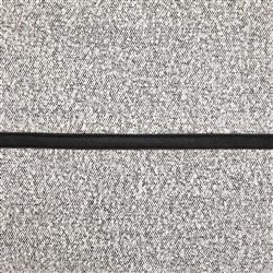 Ronan Modern Classic Grey Performance Upholstered Seat Black Iron Frame Bench|