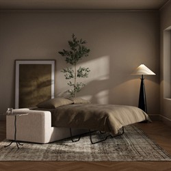 Candace Modern Classic Cream Sleeper Sofa - 95"|