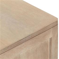 Rhian Coastal Beach Natural Mango Wood Woven Cane 6 Drawer Double Dresser|