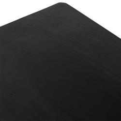 Rhian Coastal Beach Black Mango Wood Frame Natural Woven Cane 6 Drawer Double Dresser|