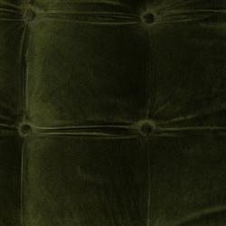 Allen Mid Century Green Velvet Brown Wood Frame Button Tufted Sofa - 91.25"W|