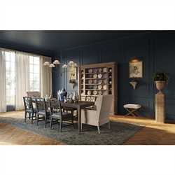 Amari French Country Beige Performance Brown Solid Oak Wood Rectangular Foot Stool|