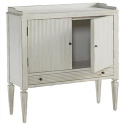Ermin French Country Distressed White Mahogany Wood Sideboard|