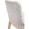 Kailey Coastal Beach White Performance Seat Woven Rope Mahogany Frame Counter Stool