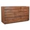 Atlas Rustic Lodge Brown Acacia Wood 6 Drawer Dresser